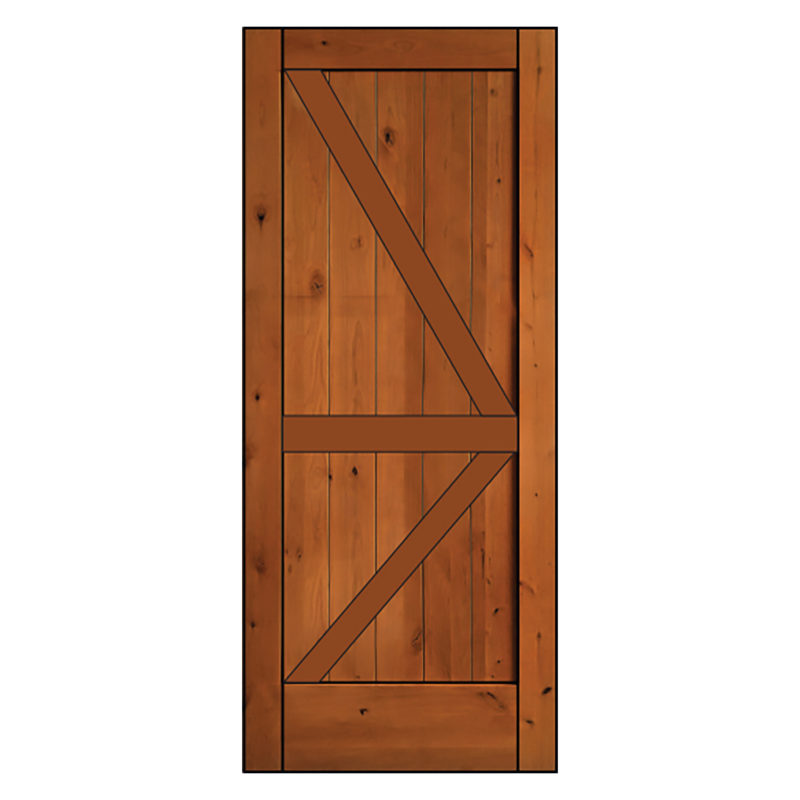 Knotty Alder Barn Door BD43 Heritage Millwork   Knotty Alder BD43 800x800 