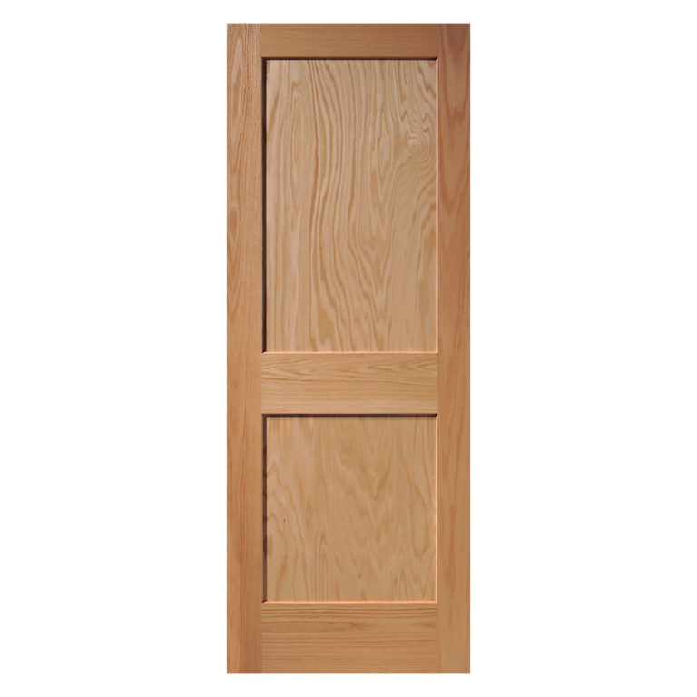 Red Oak 2 Panel Flat – Heritage Millwork