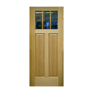 Craftsman Fir Exterior Entry Door with Clear Low-E Glass