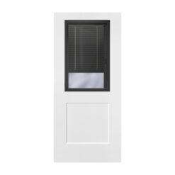HS284IMBBL Smooth Fiberglass w/ Black Internal Mini Blinds