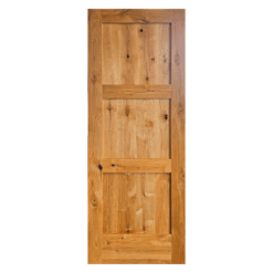 Knotty Alder 3 Panel Flat Horizontal