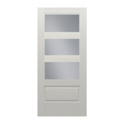 Flush Glazed Brushed Smooth 3 Lite Horizontal SDL Clear Low-E