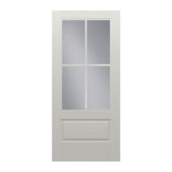 Flush Glazed Brushed Smooth 4 Lite SDL Clear Low-E