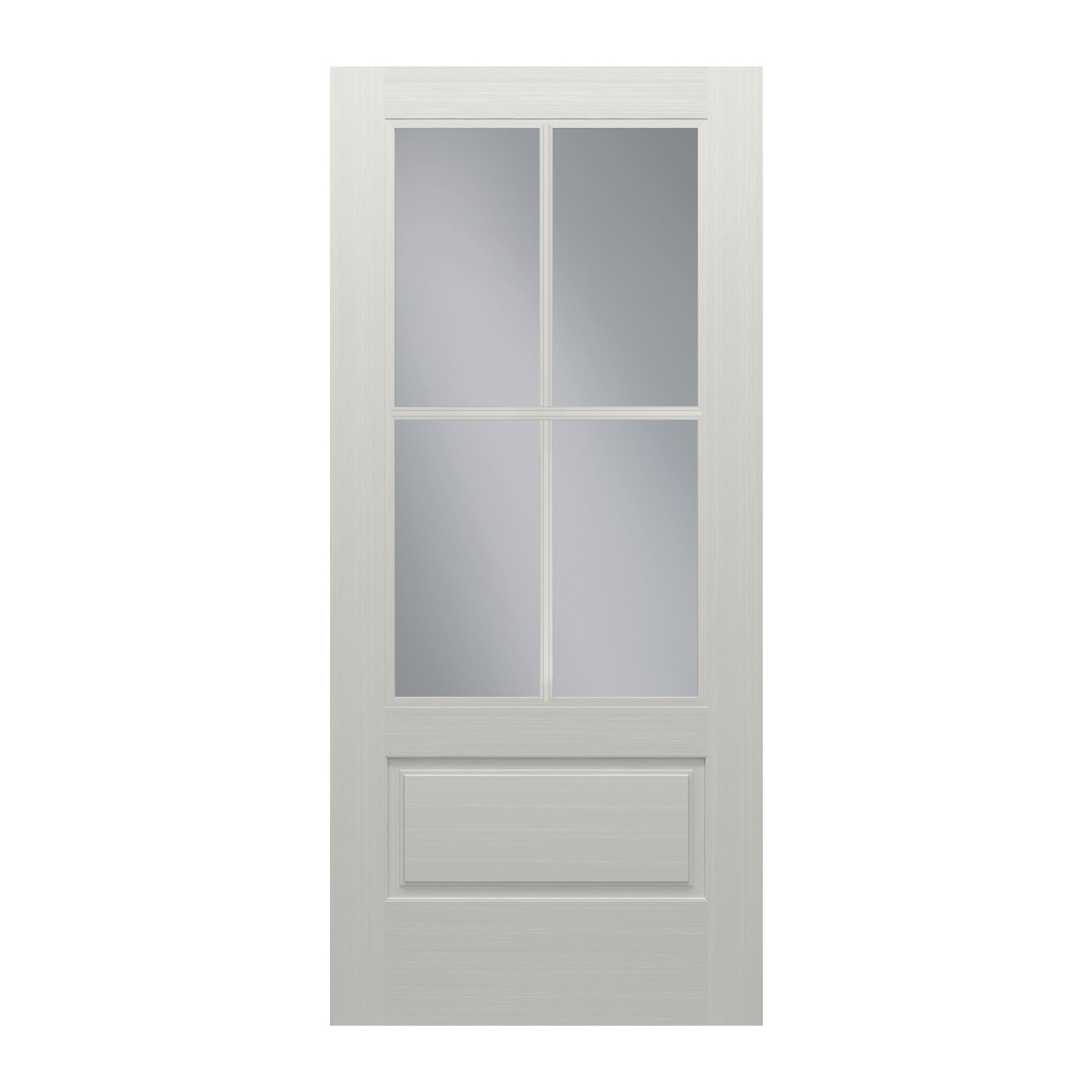 Flush Glazed Brushed Smooth 4 Lite SDL Clear Low-E