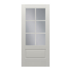Flush Glazed Brushed Smooth 6 Lite SDL Clear Low-E