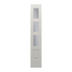 Alternative view of Flush Glazed Brushed Smooth 3 Lite Horizontal SDL Clear Low-E